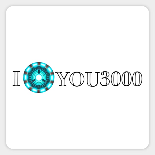 I love you 3000 Sticker by ImSomethingElse